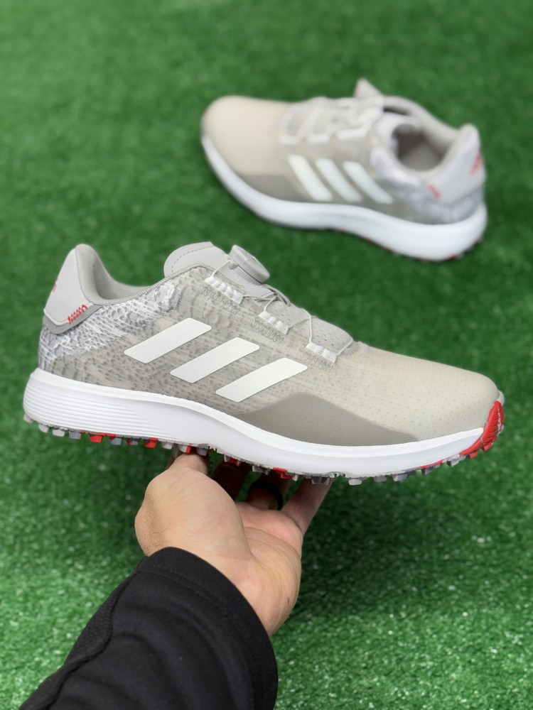 Adidas S2G BOA Wide Mens Golf Shoes Grey GV9786 NEW Multi Sz