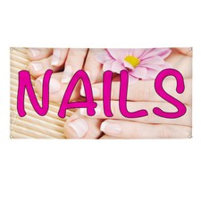 Vinyl Banner Multiple Sizes Nails Outdoor Advertising Printing G Business