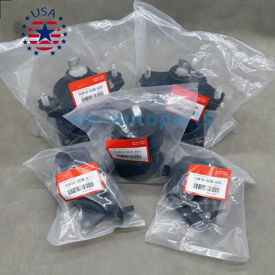 New! 5x Engine Motor & Trans Mount For Acura TL 3.2L 2004 2005 2006 Auto Trans Foto 4 de 4