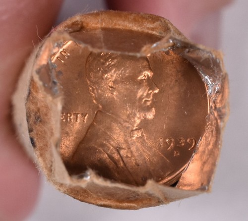 1939-D Lincoln Wheat Penny Cent - BU Roll - Picture 3 of 4