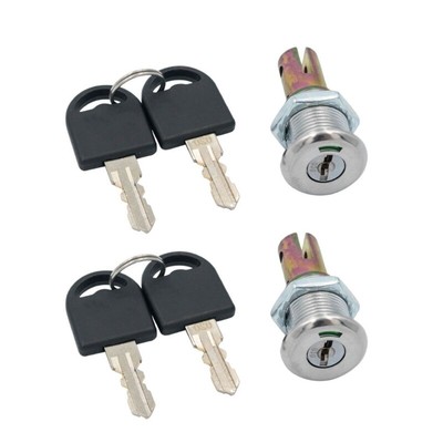 2Pcs Cabinet Insert Linkage Tool Box Lock Replacement Cabinet Lock with Key