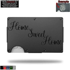 Home Sweet Home - Home Sweet Home Laser Engraved Onto An Aluminum Wallet