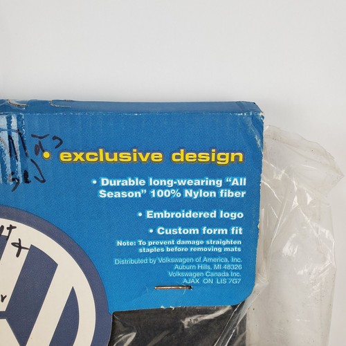 VW Oem Floor Mats ZVW-178-341 Black 4 Mats Front and Rear - Picture 3 of 10