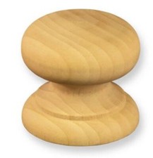 NEW Set of 25 Wooden British Knobs Wood Cabinet Knob, Great for Crafts BK1250/25