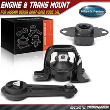 3Pcs Engine Motor & Auto Transmission Mount & Torque Strut for Nissan Versa Cube