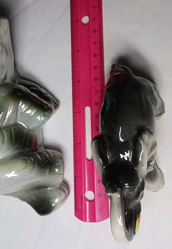 Elefant Porzellan Wanddeko Babyzimmer Glücksbringer Rüssel oben irisierend + 1 Figur - Bild 10 von 10