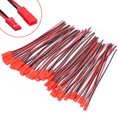 50 Paar 150 mm für JST Stecker Verbindungskabel Stecker & Buchse für RC Lipo Akku USA - Bild 6 von 22