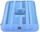 Ugg Ava Stripe Comforter King Shark Grey Multi Three Piece Sham Bedding Set New