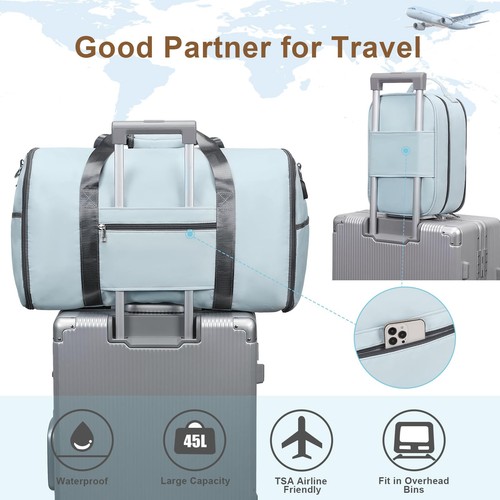 Foldable Garment Bags for Travel, 2 in 1 Convertible Carry On Travel Garment ... - Picture 6 of 7