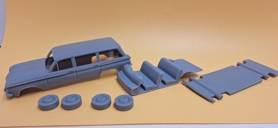 ABS Like Resin 3D Printed Corvair Station Wagon Curbside Model Kit