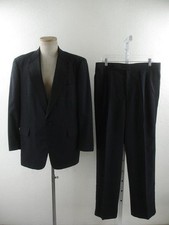 Men's 42S 42R Beckwith Black 2-Pc Tuxedo Suit Formal Pants 34 X 31 1-Button USA