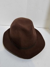 Vintage L.L. Bean Wool Felt Fedora Hat Brown ...