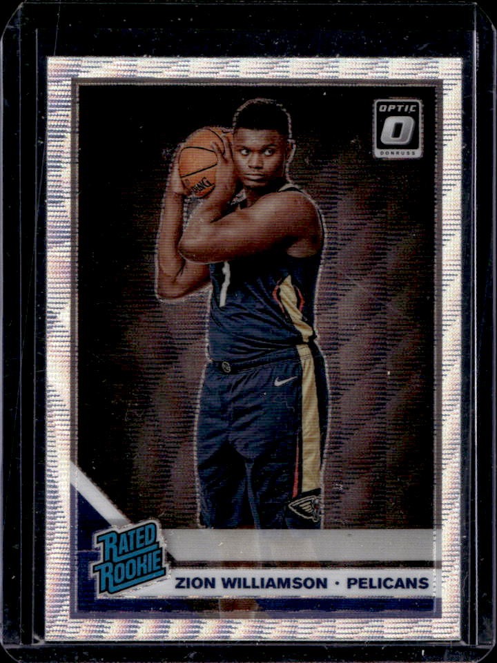 2019-20 Donruss Optic Zion Williamson Fanatics Silver Wave Rookie RC #158