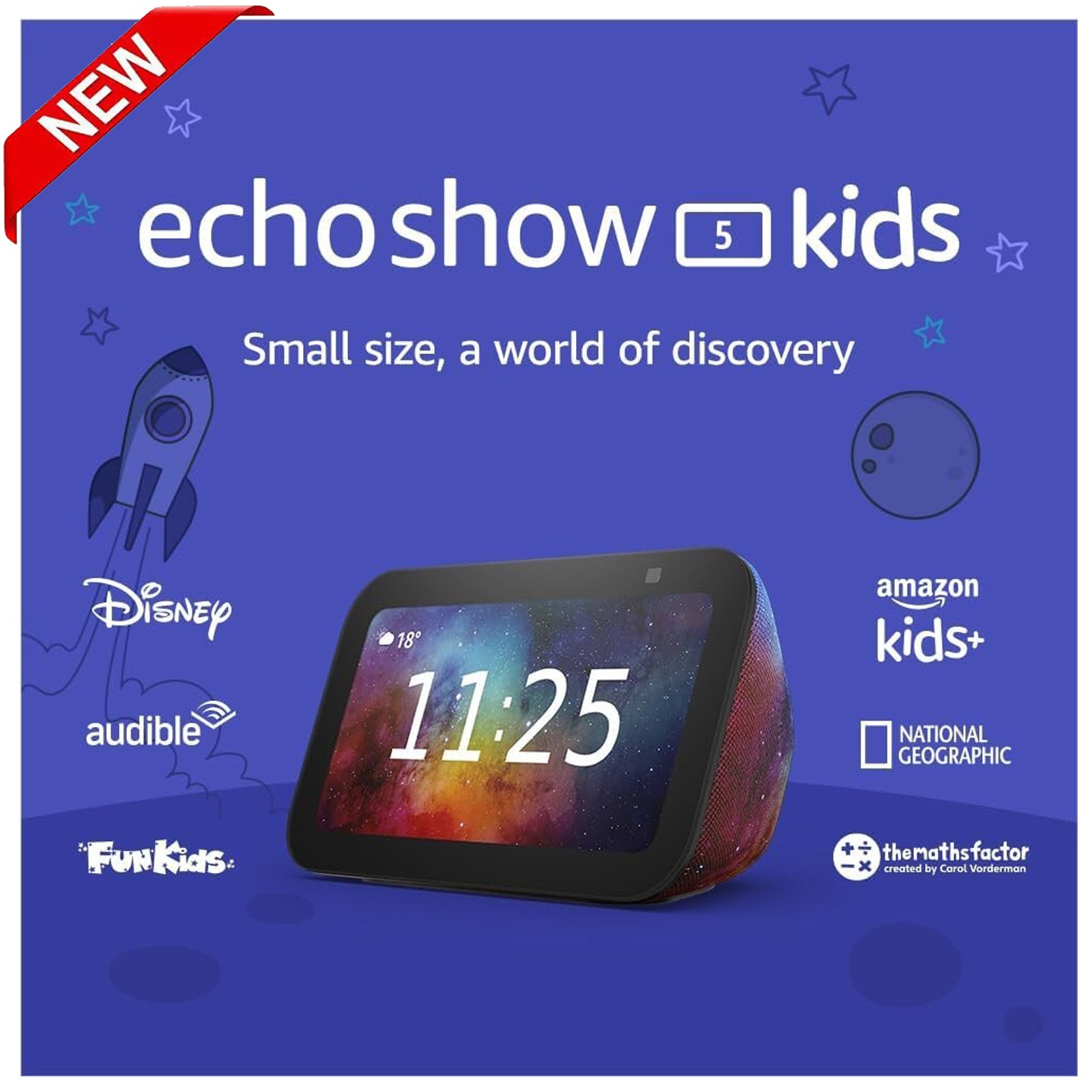 Amazon Echo Show 5 3rd Gen For Kids With Parental Controls Galaxy New