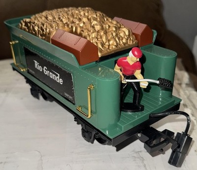 Rio Grande Coal Tender Car G Scale Model Train Scientific Toys Green Railroad