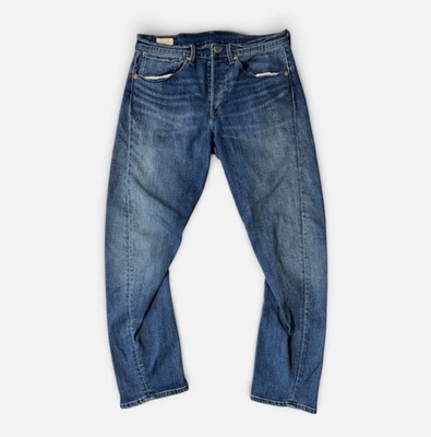 Levi s mens 31x32 LEJ 502 tapered premium engineered denim blue jeans EUC