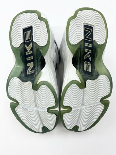 Scarpe uomo Nike Zoom Flight 1.0 bianche Carolina blu navy vintage 1997 taglia 10 - Foto 6 di 9