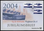 GERMANY FDC 2004 ANNIVERSARY-COVER - AVIATION FLIGHT BOAT DO X FLUGBOOT ub71