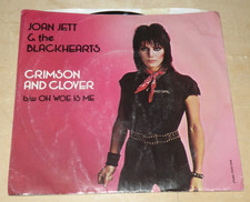 JOAN JETT & THE BLACKHEARTS - Crimson And Clover / Oh Woe Is Me - Broadway 45