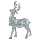 Northlight 10.5" Elegant Silver Christmas Table Top Reindeer Figure