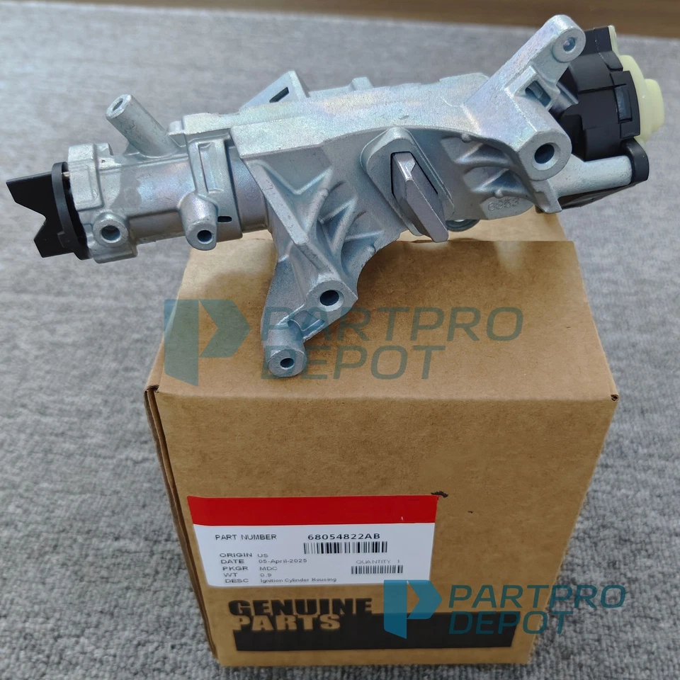 Carcasa del cilindro de encendido 68054822AB para Jeep Wrangler JK 07-2018 Dodge Cummins Foto 2 de 4