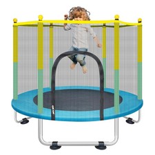 Indoor Trampoline for Kids Ages 18, 55" Small Outdoor Toddler Trampoline