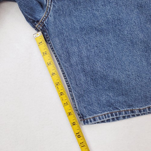 Levis 505 Jeansshorts Herren 36 Blau Denim Regular Fit Zip Fly 5 Pocket Classic - Bild 10 von 12