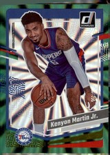 2023-24 Donruss #159 Kenyon Martin Jr. Green Laser Holo Philadelphia 76ers