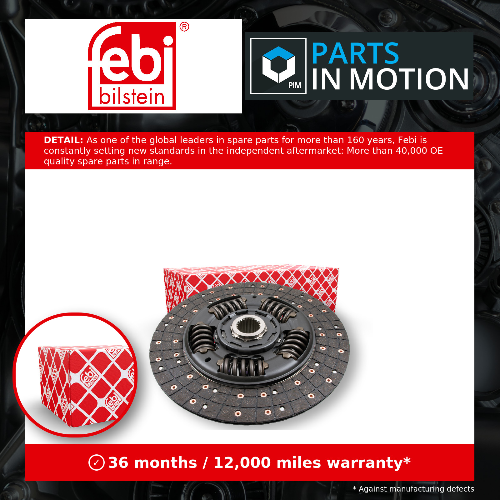 Clutch Centre Plate 430mm 180127 Febi Friction 22078244 23441664 23463973 New