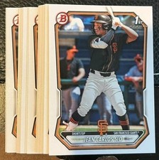 Lot (20x) JEAN CARLOS SIO Giants 2026 Bowman Baseball ALL paper base card #87
