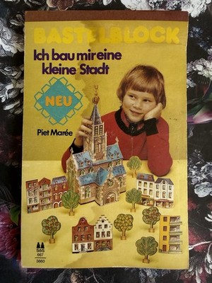 Vintage Bastelblock ICH BAU MIR EINE KLEINE STADT Piet Marée 1977 Schwager 667