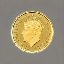 King Charles III the Coronation 2023 Gold Bullion Coin 1/10oz 4058.20 per troy oz