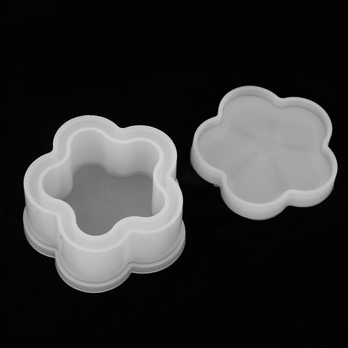 Jewelry Storage Box Mold Silicone Flower Shaped Epoxy Box Mold Craft Acc HR6 - Bild 2 von 23