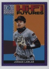 2022 Bowman Hi-Fi Futures Mega Box Purple Mojo Refractor 2/250 Jordan Lawlar 4d3