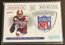 2011 Timeless Treasures Leonard Hankerson Rookie NFL Shield Logo Patch 1/1 $RARE