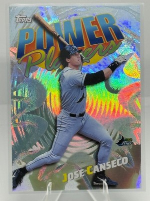 #ad 1999 Topps Jose Canseco Power Players Foil Insert #P9 Devil Rays ⚡ Rare 90s Card $3.99