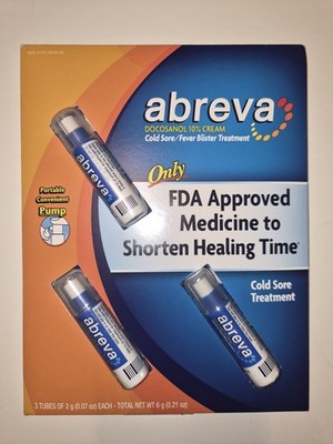 Abreva Cold Sore Treatment 3pk Set