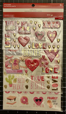 Recollections Creatology VALENTINE'S DAY Sticker Pack - Puffy, Flat 177 pieces