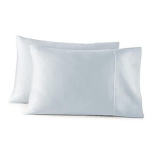 100 Organic Cotton Pillow Cases Size Set of 2-100 Cotton Standard Powder Blue