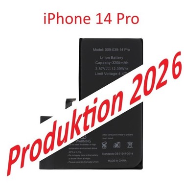 iPhone 14 Pro  Akku Hohe Kapazität frisch produziert  Batterie 3200 mAh