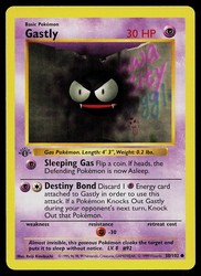 Gastly 50/102 1st Edition Shadowless Base Set Common
