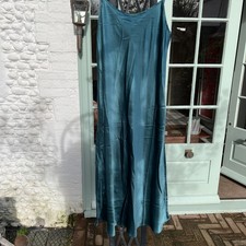 Intimissimi Women's Silk Slip Nightgown Size S In Teal