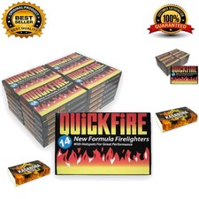 Ultimate Quickfire Firelighters - 14 Easy-to-Use Cubes & Safety Matches Included 2.36 per lighter