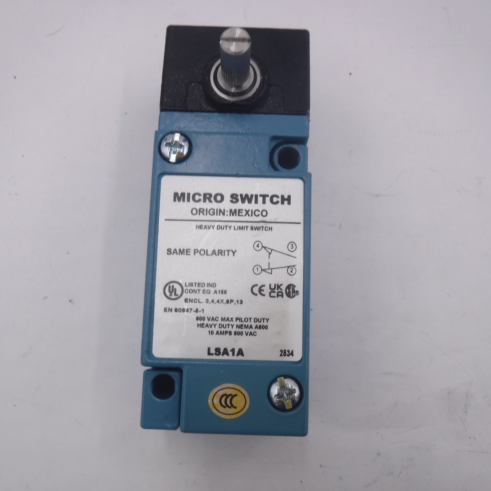 Honeywell Plug In Roller Lever Limit Switch 600VAC 10A LSA1A