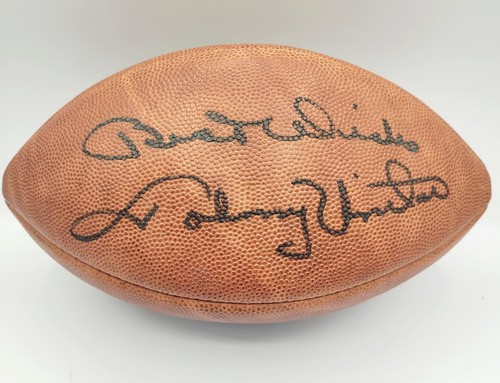 Johnny Unitas Autographed Official NFL Football (JSA) Rare "Best Wishes" - Afbeelding 1 van 5