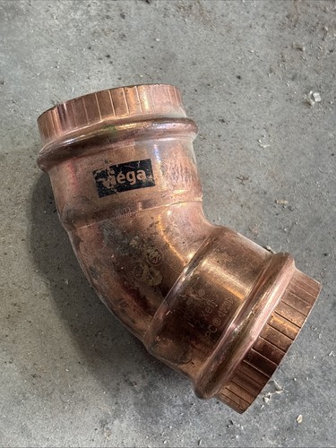 Viega 77043 Propress Copper 45 Degree Elbow Fitting, 2"x2", Free Shipping