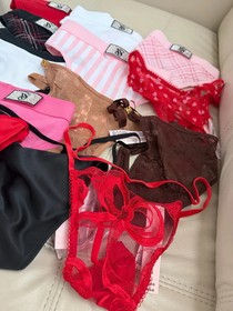 Victoria's Secret  & Pink  Set Of 6  Random Lot Underwear Sexy Thong Panty NWT