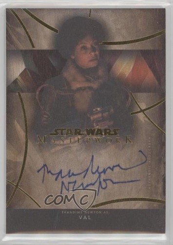 2024 Topps Star Wars Masterwork Auto Wood /10 Thandiwe Newton as Val #A-TN