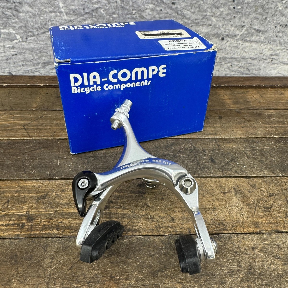 Dia-Compe BRS101 Caliper Brake Rear Silver Road Racing Bike Side