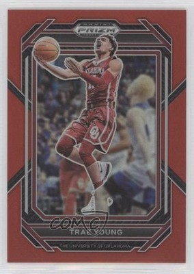 2023-24 Panini Prizm Draft Picks Red Prizm 219/299 Trae Young #54 1aj